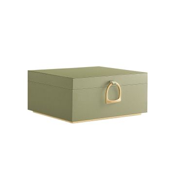 Шкатулка для украшений 20,5x24x11 см., цвет черный/кремовый