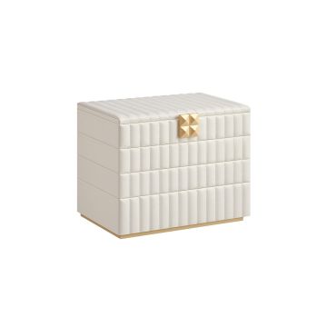 Шкатулка для украшений 17x28x20,5см., цвет белый/золотой