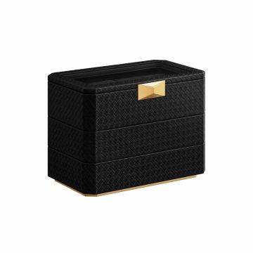 Шкатулка для украшений 16,3x27,3x20,5см., цвет черный/золотой