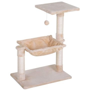 Когтеточка для кошек PawHut 50x36x70см, кремового цвета