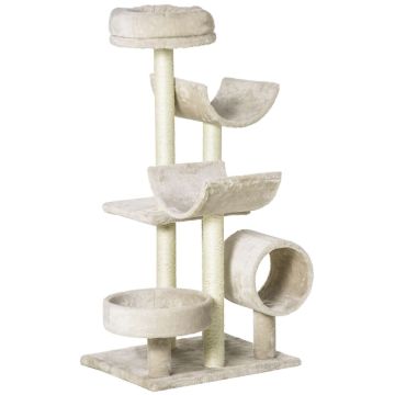 Когтеточка для кошек PawHut 50x40x105см, песочного цвета