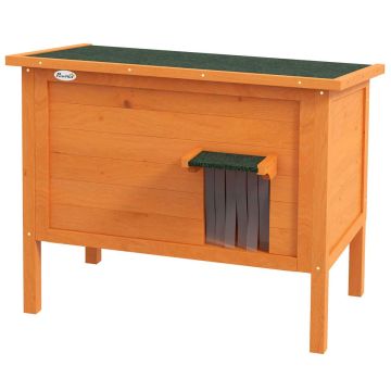 Домик для кошек PawHut 85x50x68,5см, светло-коричневый