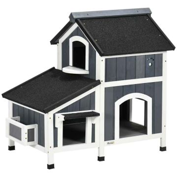 Домик для кошек PawHut 96x65x85,5см, разных цветов