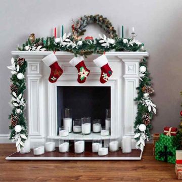 Christmas garland, 50 LED lights