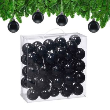 Kalėdiniai eglutės žaisliukai Relaxdays, 50 vnt, 7 × 6 cm