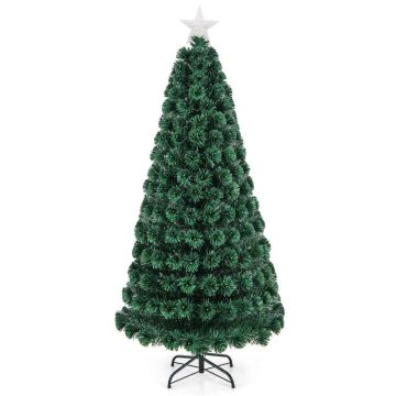 Christmas tree, 230 branch tips, 230 LEDs, 180 × 84 cm