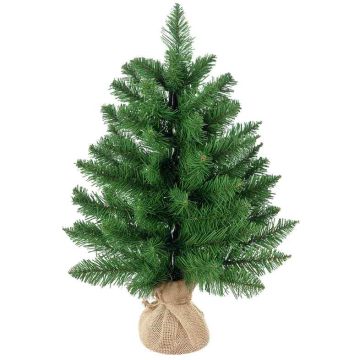 Christmas tree, artificial, 70 branch tips, Green, Ø44 × 60 cm