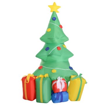Christmas tree, inflatable, with LED lights, 75 × 65 × 150 cm