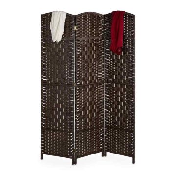 Kambario pertvara Relaxdays 10035324_93, 3 paneliai, Ruda, 120 × 170 × 2 cm