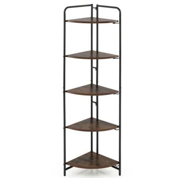 Угловой стеллаж, 5 уровней, 34 × 34 × 151 см