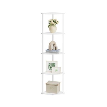 Kampinė pastatoma lentyna SONGMICS HOME, 5 pakopų, 38,3 × 139 × 27 cm
