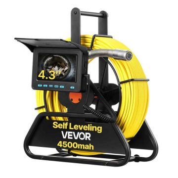 Sewer inspection camera VEVOR WP9602F, self-leveling, 12 LED, 16 GB
