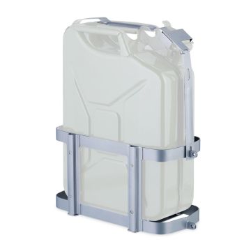 Kanistro laikiklis Relaxdays, 10–20 l, užrakinamas, Pilkas, 49,5 × 42 × 21 cm