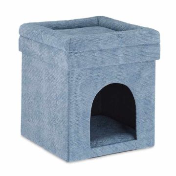 Katės ola ir pufas Relaxdays, 2 viename, 38 × 42 × 38 cm