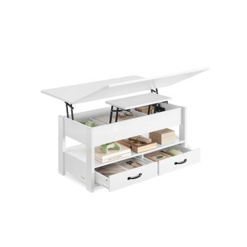 Kavos staliukas VASAGLE LCT254L01, 2 stalčiai, 4 skyriai, 100 × 64,1 × 50 cm