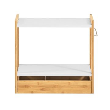 Кухонная полка 55x35x49см., светло-коричневого/белого цвета