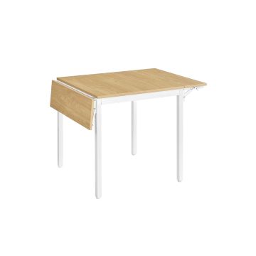 Valgomojo stalas 78x120x76,2cm., šviesiai rudos/baltos spalvos