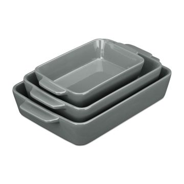 Kepimo indai Relaxdays, 3 vnt, Pilka, 4,5 × 22,5 × 13,5 cm; 5,5 × 28 × 17 cm; 6 × 33 × 20 cm