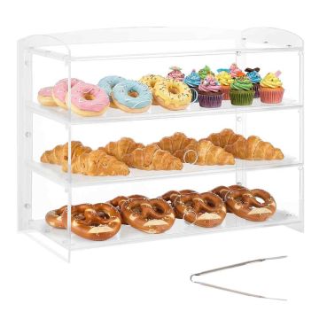 Bakery display case VEVOR GTDAP07, 3-tier, 482 × 232 × 380 mm