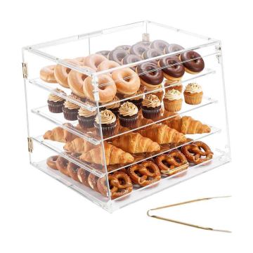 Bakery display case VEVOR GTDAP09, 4 tiers, 530 × 435 × 415 mm