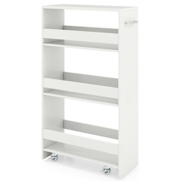 Четырёхуровневая кухонная тележка, 4 уровня, 47,5 × 80,5 × 20 см