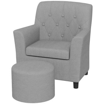 Vaikiškas fotelis su pakoju Aiyaplay, pilkos spalvos