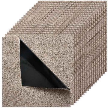 Carpet tiles VEVOR SXP-HPD-02, 10 pcs, Brown, 457.2 × 457.2 mm