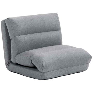 Fotelis-lova Homcom 70x41x56cm., pilkos spalvos