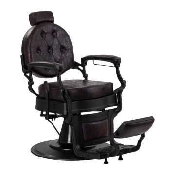 Парикмахерское кресло Gabbiano President, Гидравлическое, Коричневое/чёрное
