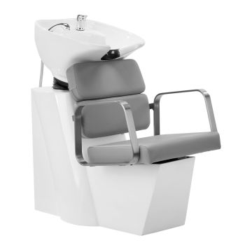 Barbershop washing station Gabbiano Porto-BM, White/gray