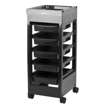 Barber table Gabbiano, Double-sided, 5 trays