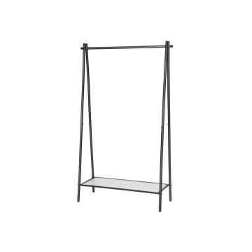 Viršutinių drabužių kabykla HSR23BK 92,5 x 33,5 x 153 cm., matinės juodos spalvos