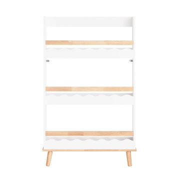 Детская полка 75x15x120см., белого/светло-коричневого цвета
