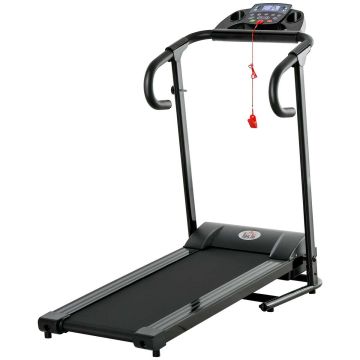 Elektrinis bėgimo takelis Homcom 123x62x117cm., juodos spalvos