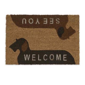 Kokoso durų kilimėlis Relaxdays 10039048.0, 1 vnt, 60 × 40 × 1,5 cm