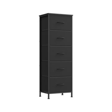SONGMICS chest of drawers, 4 fabric drawers, 39.6 × 116.7 × 30 cm