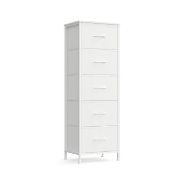 SONGMICS chest of drawers, 4 fabric drawers, 39.6 × 116.7 × 30 cm