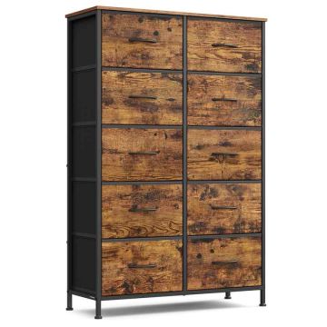 Комод SONGMICS LGS123BH04, 6 ящиков, 76,7 × 116,7 × 30 см