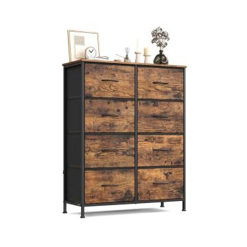 Komoda SONGMICS LGS124BH04, 8 stalčiai, 76,7 × 95,2 × 30 cm