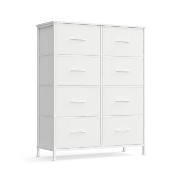 Комод SONGMICS LGS124BH04, 8 ящиков, Белый, 76,7 × 95,2 × 30 см