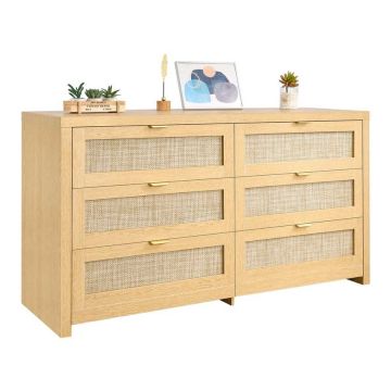 Chest of drawers VEVOR KLTC-02, 6 drawers, 144.5 × 79.5 × 45 cm
