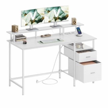 Computer desk VASAGLE, with 2 drawers, 140 × 90 × 60 cm