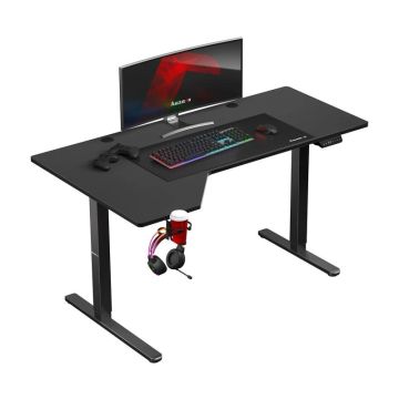 Computer gaming desk Huzaro Hero 9.1, Black, 89 × 17 × 64 cm