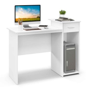 Computer desk, With drawer and adjustable shelf, 110.49 × 49.53 × 82.55 cm