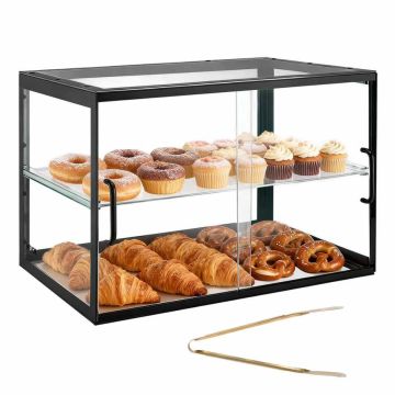 Confectionery display case VEVOR GTDAP04, 2-tier, 550 × 385 × 390 mm