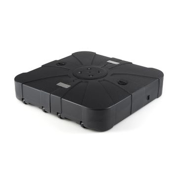 Cantilever umbrella base, with 4 wheels, 83.82 × 83.82 × 20.32 cm / 88.9 × 88.9 × 20.32 cm