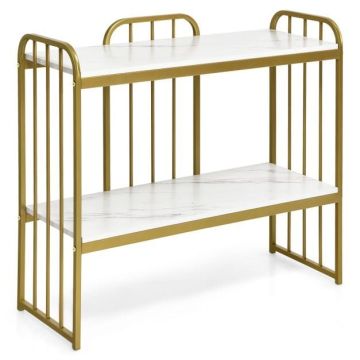 Console table, 2 shelves, 90 × 81 × 33.5 cm