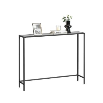 Konsolinis staliukas VASAGLE LGT26G, juodos ir pilkos spalvos, 100 × 80 × 20 cm