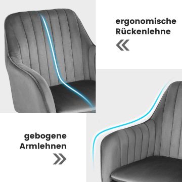 Beauty chair, Adjustable height, Gray, 60 × 83–90 × 60 cm