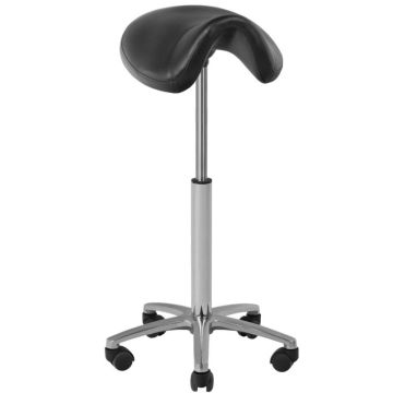 Косметический стул Activeshop ST-001B-CH, регулируемая высота, Чёрный